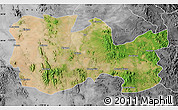 Satellite Map of La Colorada, desaturated