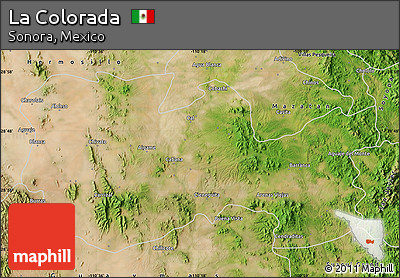 Satellite Map of La Colorada
