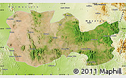 Satellite Map of La Colorada, physical outside