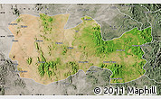 Satellite Map of La Colorada, semi-desaturated