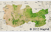 Satellite Map of La Colorada, shaded relief outside
