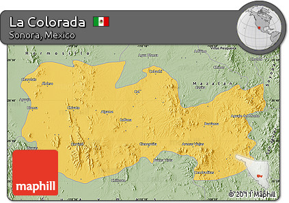 Savanna Style Map of La Colorada