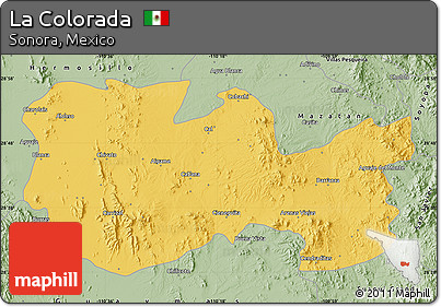 Savanna Style Map of La Colorada