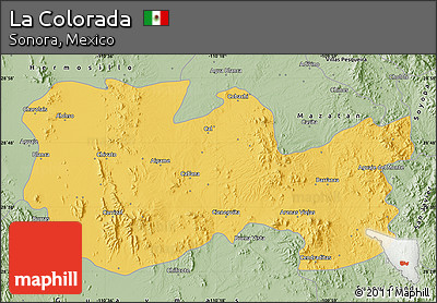 Savanna Style Map of La Colorada