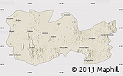 Shaded Relief Map of La Colorada, cropped outside