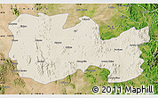 Shaded Relief Map of La Colorada, satellite outside