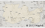 Shaded Relief Map of La Colorada, semi-desaturated