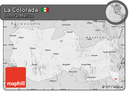 Silver Style Map of La Colorada