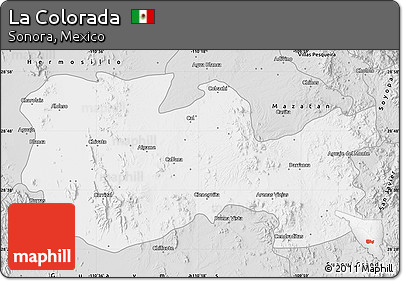 Silver Style Map of La Colorada