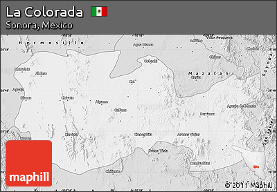 Silver Style Map of La Colorada