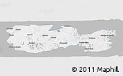 Gray Panoramic Map of La Colorada, single color outside