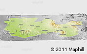 Physical Panoramic Map of La Colorada, desaturated