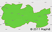 Political Simple Map of La Colorada, cropped outside