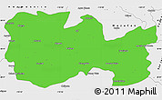 Political Simple Map of La Colorada, single color outside, borders and labels