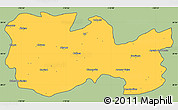 Savanna Style Simple Map of La Colorada, cropped outside