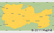 Savanna Style Simple Map of La Colorada, single color outside