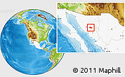 Physical Location Map of Mazatan, highlighted country