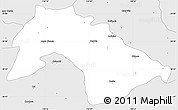Silver Style Simple Map of Mazatan