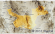 Physical 3D Map of Moctezuma, semi-desaturated