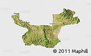 Satellite 3D Map of Moctezuma, single color outside