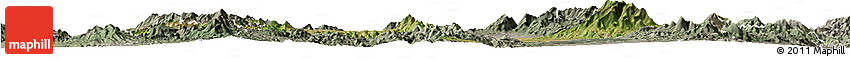 Satellite Horizon Map of Moctezuma, semi-desaturated