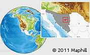 Physical Location Map of Moctezuma, highlighted country, highlighted parent region