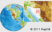Physical Location Map of Moctezuma, highlighted parent region