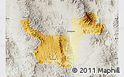 Physical Map of Moctezuma, lighten, semi-desaturated