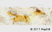 Physical Panoramic Map of Moctezuma, lighten
