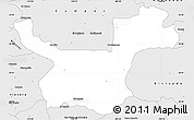 Silver Style Simple Map of Moctezuma
