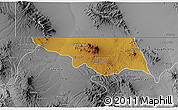 Physical 3D Map of Naco, desaturated