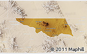 Physical 3D Map of Naco, lighten