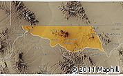 Physical 3D Map of Naco, semi-desaturated