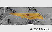 Physical Panoramic Map of Naco, desaturated
