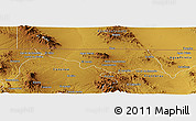 Physical Panoramic Map of Naco