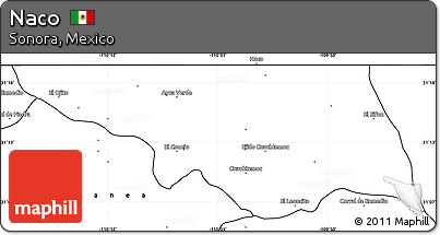 Blank Simple Map of Naco