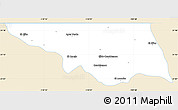 Classic Style Simple Map of Naco, single color outside
