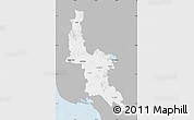 Gray Map of Navojoa, single color outside