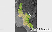 Satellite Map of Navojoa, darken, desaturated