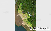 Satellite Map of Navojoa, darken