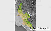 Satellite Map of Navojoa, desaturated