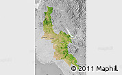 Satellite Map of Navojoa, lighten, desaturated