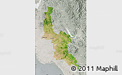Satellite Map of Navojoa, lighten, semi-desaturated