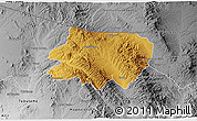 Physical 3D Map of Nogales, desaturated