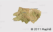 Satellite 3D Map of Nogales, cropped outside