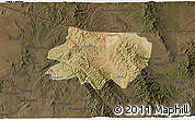 Satellite 3D Map of Nogales, darken
