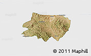 Satellite 3D Map of Nogales, single color outside