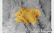 Physical Map of Nogales, desaturated