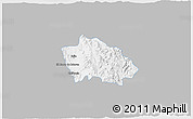 Gray 3D Map of Onavas, single color outside