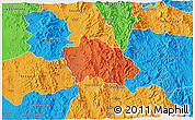 Political 3D Map of Onavas